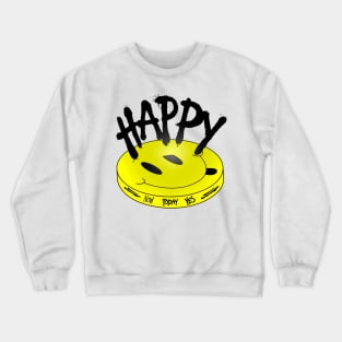 Happy emoji today and always. Smiling retro emoticon. Happy smile and good vibes. Crewneck Sweatshirt